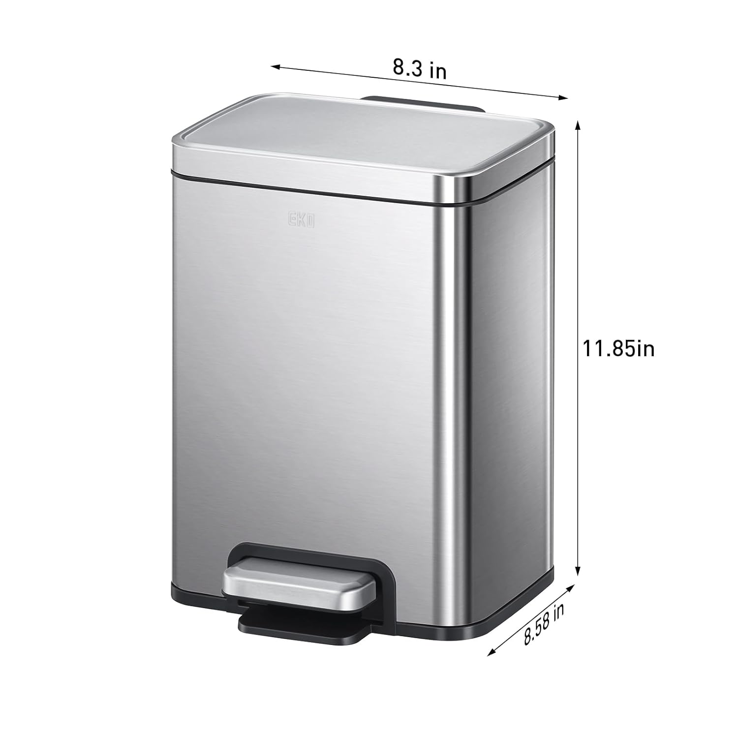 Thùng rác chống bám vân tay EKO EK9361MT-6L Hàng chính hãng
