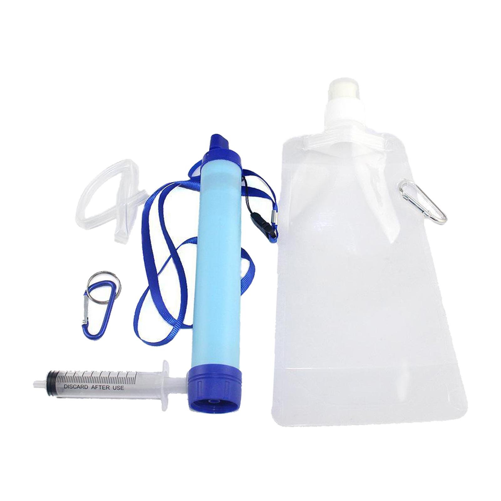 Personal Water Filter Straw Water Purifier Survival Gear for Hiking, Camping, Travel and Emergency Preparedness