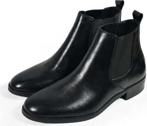 Giày Chelsea Boot Tathanium Nam Màu Đen Da Mặt TFBKU8812