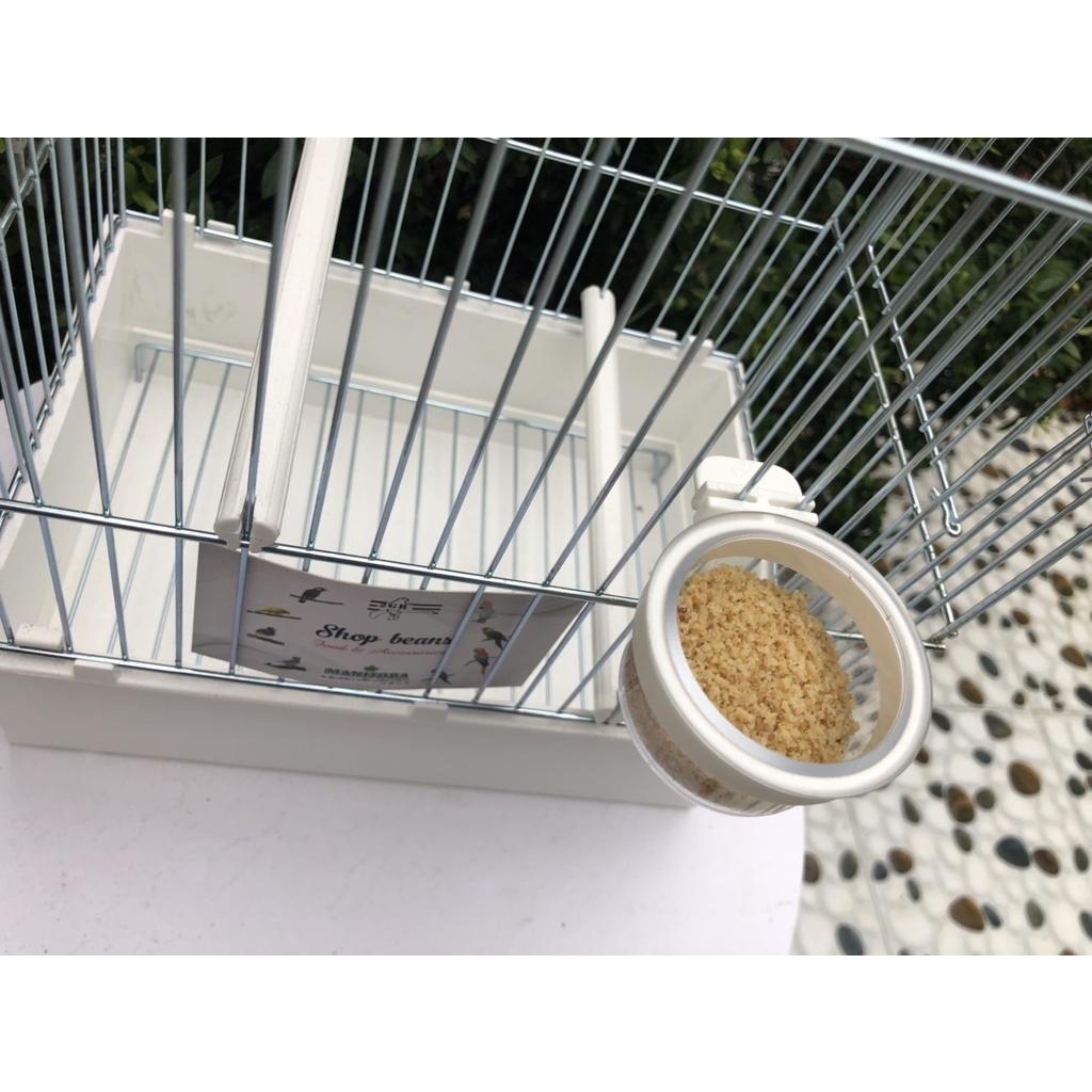 Cóng nhỏ đựng khoáng, cám trứng, hoặc hạt trộn, kê cho chim