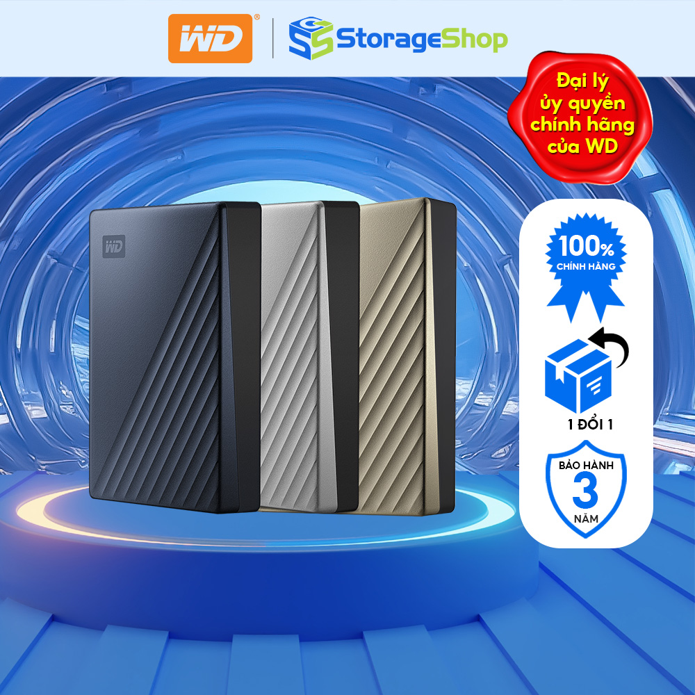 Ổ Cứng Di Động WD My Passport Ultra Silver 2.5'' 1TB 2TB 4TB - Hàng Chính Hãng