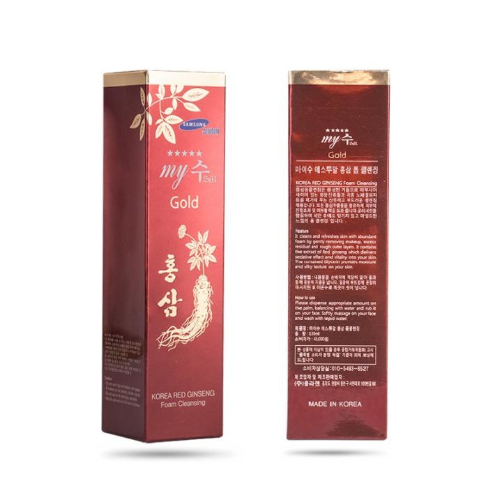Combo 2 tuýp Sữa Rửa Mặt Hồng Sâm My Gold - Korea Red Ginseng Foam Cleansing