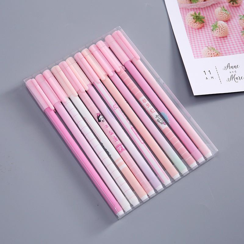 Bút Bi Mực Đen Nhiều Màu Cute Viết Bi Học Sinh