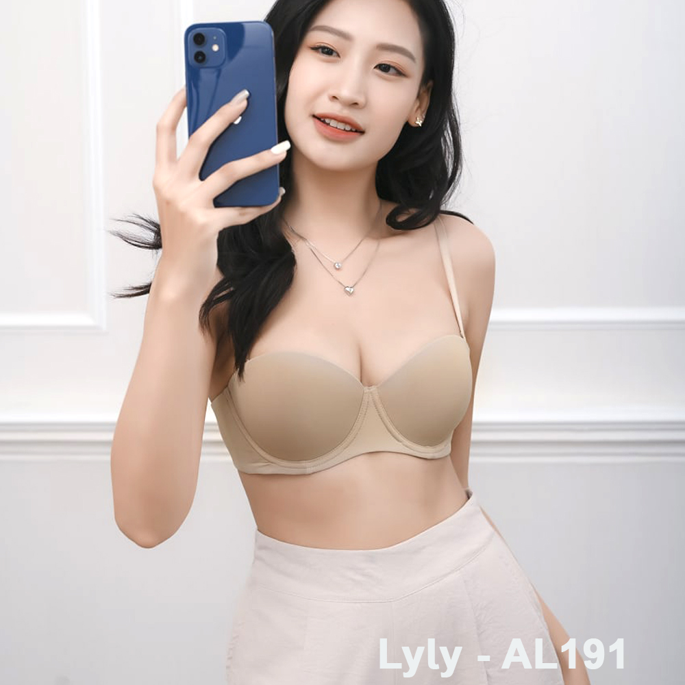 Áo ngực nữ đệm vừa cúp ngang ôm ngực chất liệu cotton mềm mại Lylylorem AL191