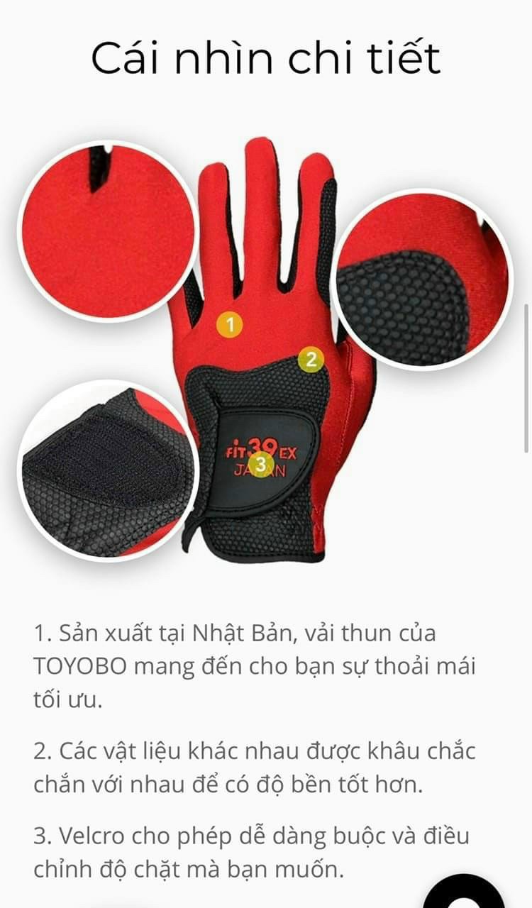 Găng Tay Golf Dành Cho Flt 39