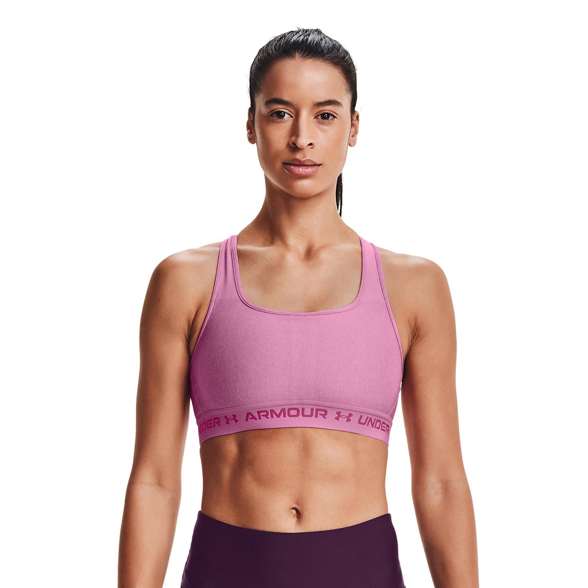 Áo bra thể thao nữ Under Armour  Mid Crossback Heather - 1361036-680