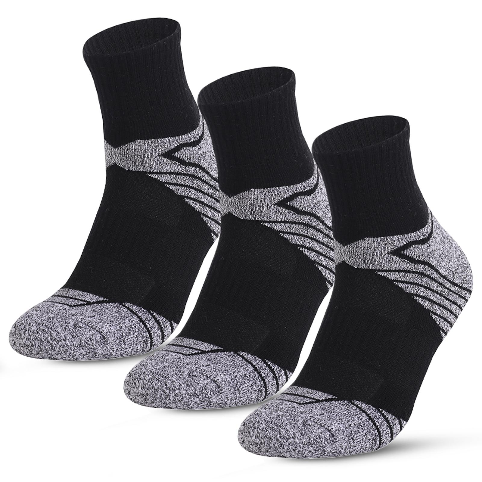 Set 3 Đôi Vớ Thể Thao Thoáng Khí Cotton Cho Nam