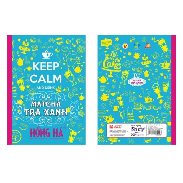 Vở Keep Calm & Matcha Trà Xanh - Kẻ Ngang 200 Trang - Hồng Hà 1400