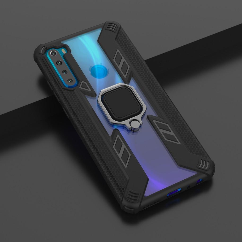 Ốp lưng Xiaomi Redmi Note 8 iRON MAN IRING TRONG SUỐT Nhựa PC cứng viền dẻo chống sốc