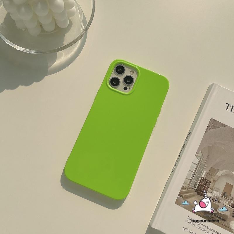 Ốp điện thoại TPU dẻo màu dạ quang chống sốc cho Iphone 12 11 Pro Max Xr Xs Max 8 7 Plus Se 2020