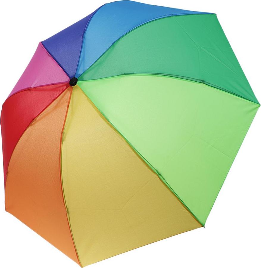 Rainbow Chống Gió Chống Tia UV Tự Động Ô Dù Gấp 3 Unisex dành cho 1-2 Người