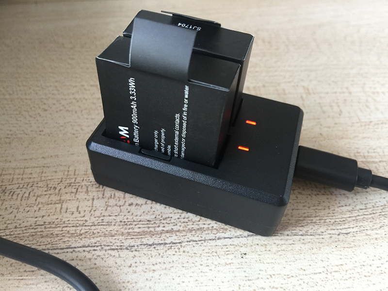 Dock sạc pin đôi cho camera hành động SJCAM, EKEN