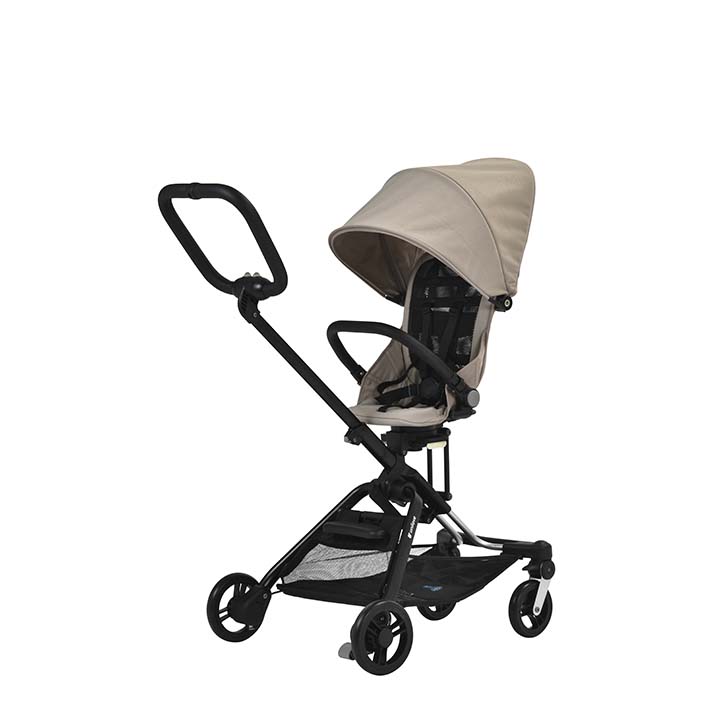 Unilove Xe đẩy siêu nhẹ 3 trong 1 On-the-Go dễ dàng gấp gọn, có mái vòm chống tia UV và ghế ngồi xoay 360 độ