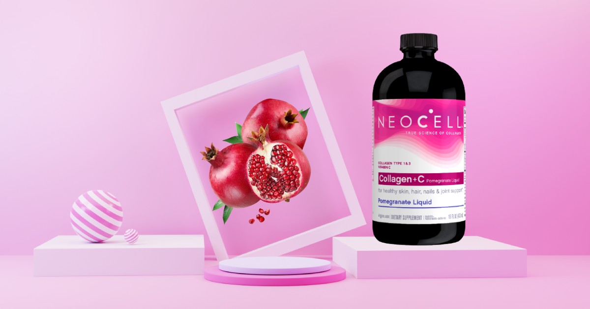 Collagen nước lựu đỏ Mỹ Neocell tạo sức khỏe cùng vẻ đẹp từ bên trong cho da, tóc, móng, xương khớp, tim mạch và tăng hệ miễn dịch - OZ Slim Store