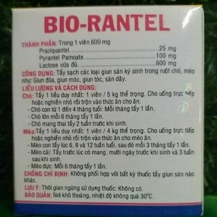 BIO-RANTEL - Thực phẩm hỗ trợ chó mèo