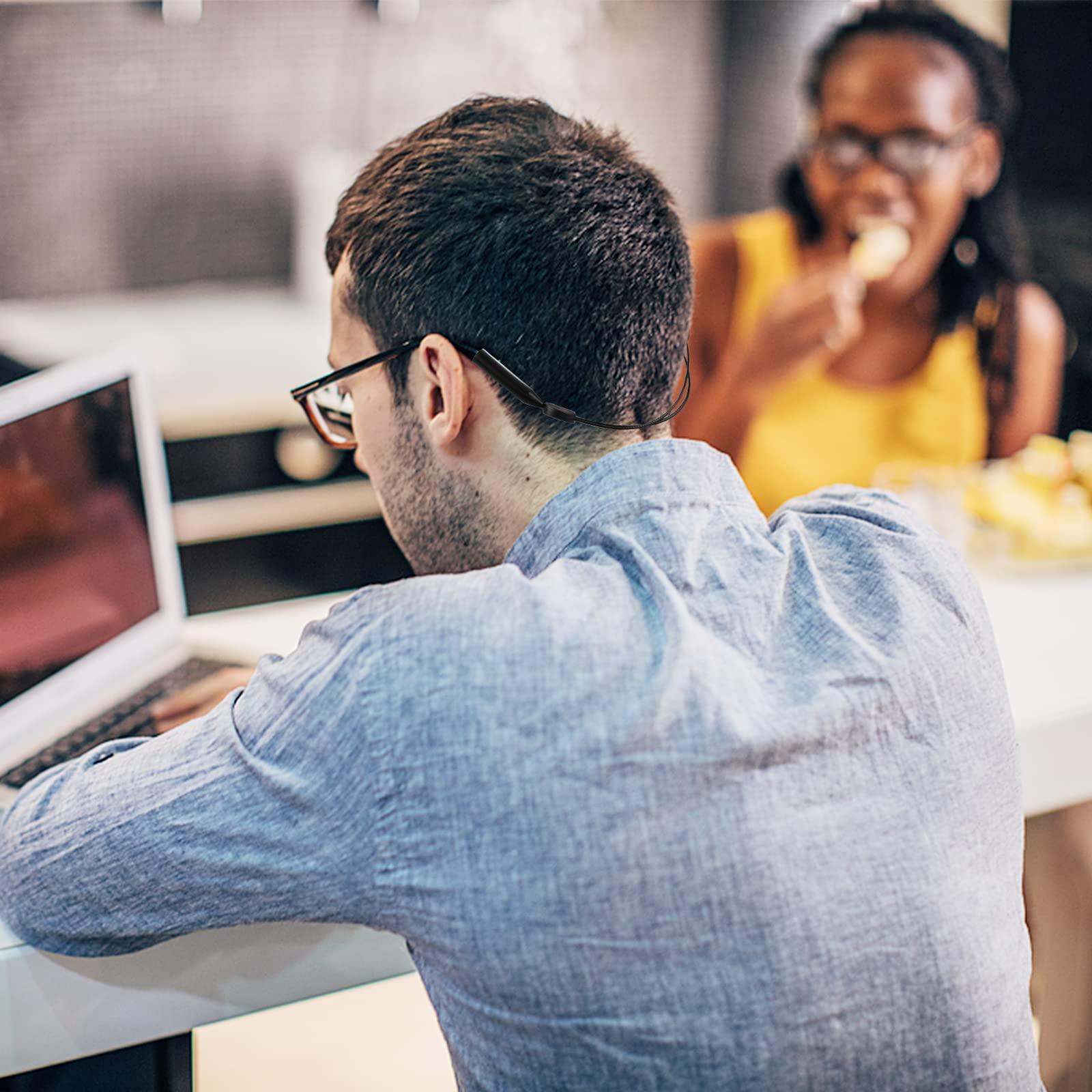 Dây đeo kính thể thao, 2 miếng giữ kính có thể điều chỉnh / 4 cặp móc chống trượt, dây đeo kính râm cho nam và nữ