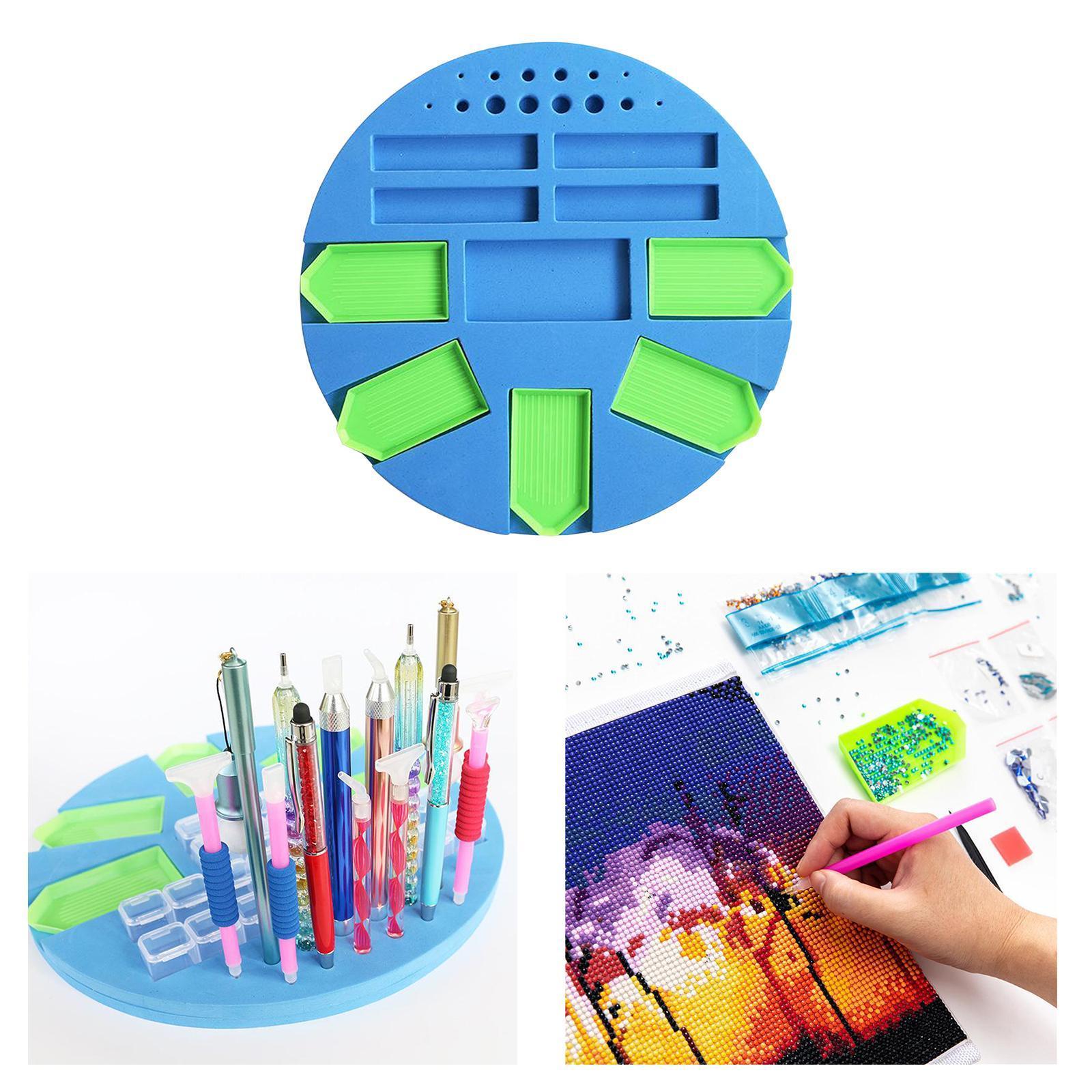 Diamond Painting Tray Organizer Holder Diamond Painting Kits Drill Pens Beads Storage Tools for DIY Arts Crafts