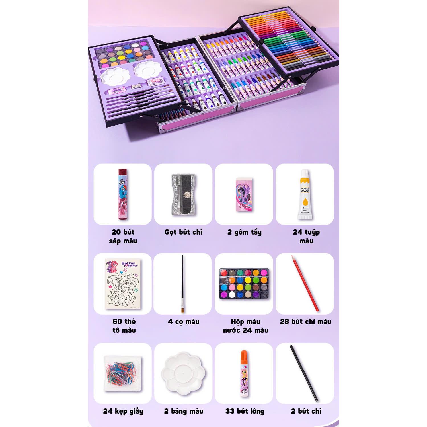 Bộ Dụng Cụ Học Sinh My Little Pony - iiGEN YZ330295 (228 Chi Tiết)