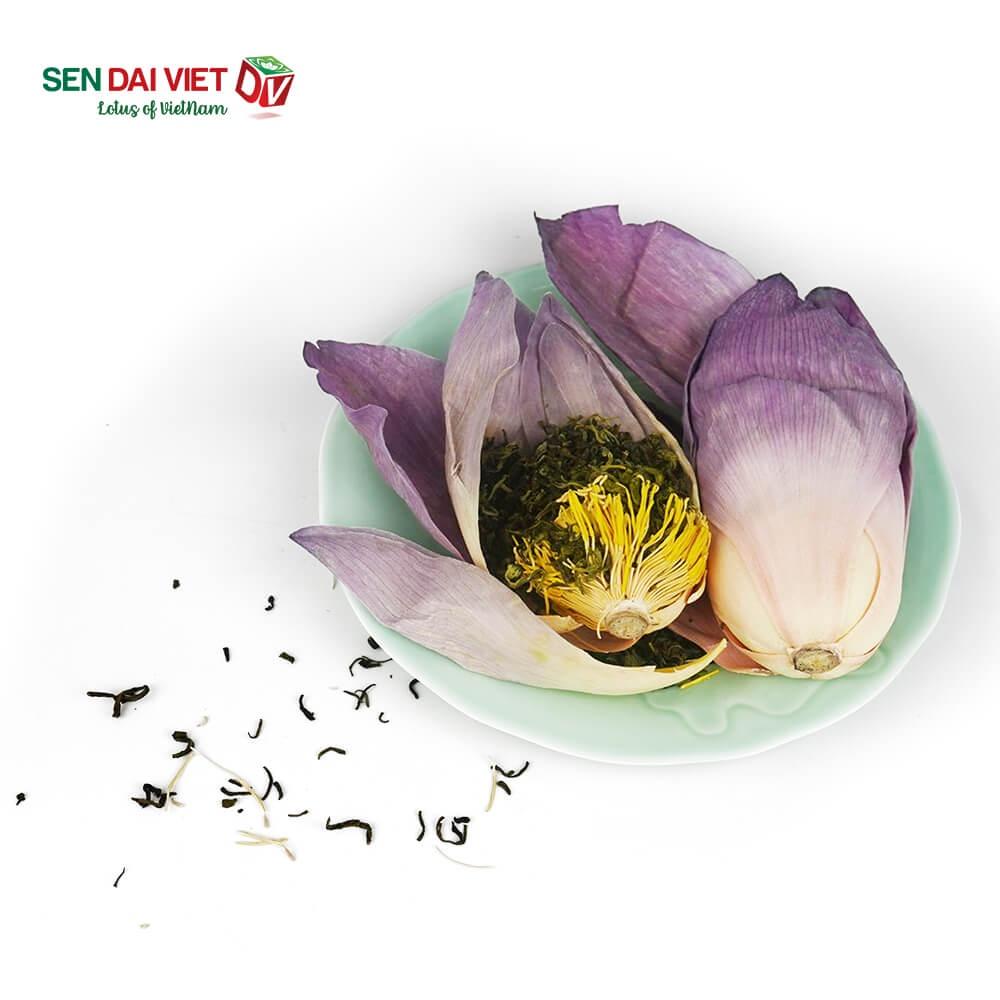 [Mua 1 tặng 2] Trà Hoa Sen Sấy Thăng Hoa- Tinh Hoa Thiên Nhiên Việt, Hộp Quà Cao Cấp, ĐV- Sen Đại Việt- Hộp 1 Bông 16g
