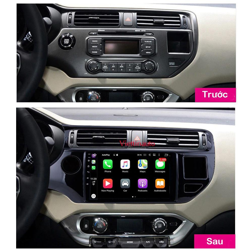 Màn Hình Android 9 inch Cho Xe KIA RIO - Đầu DVD Chạy Android Kèm Mặt Dưỡng Giắc Cho Xe KIA K3/ Rio