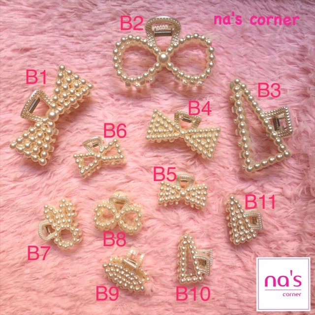 Kẹp tóc gấp tóc giả ngọc trai dễ thương