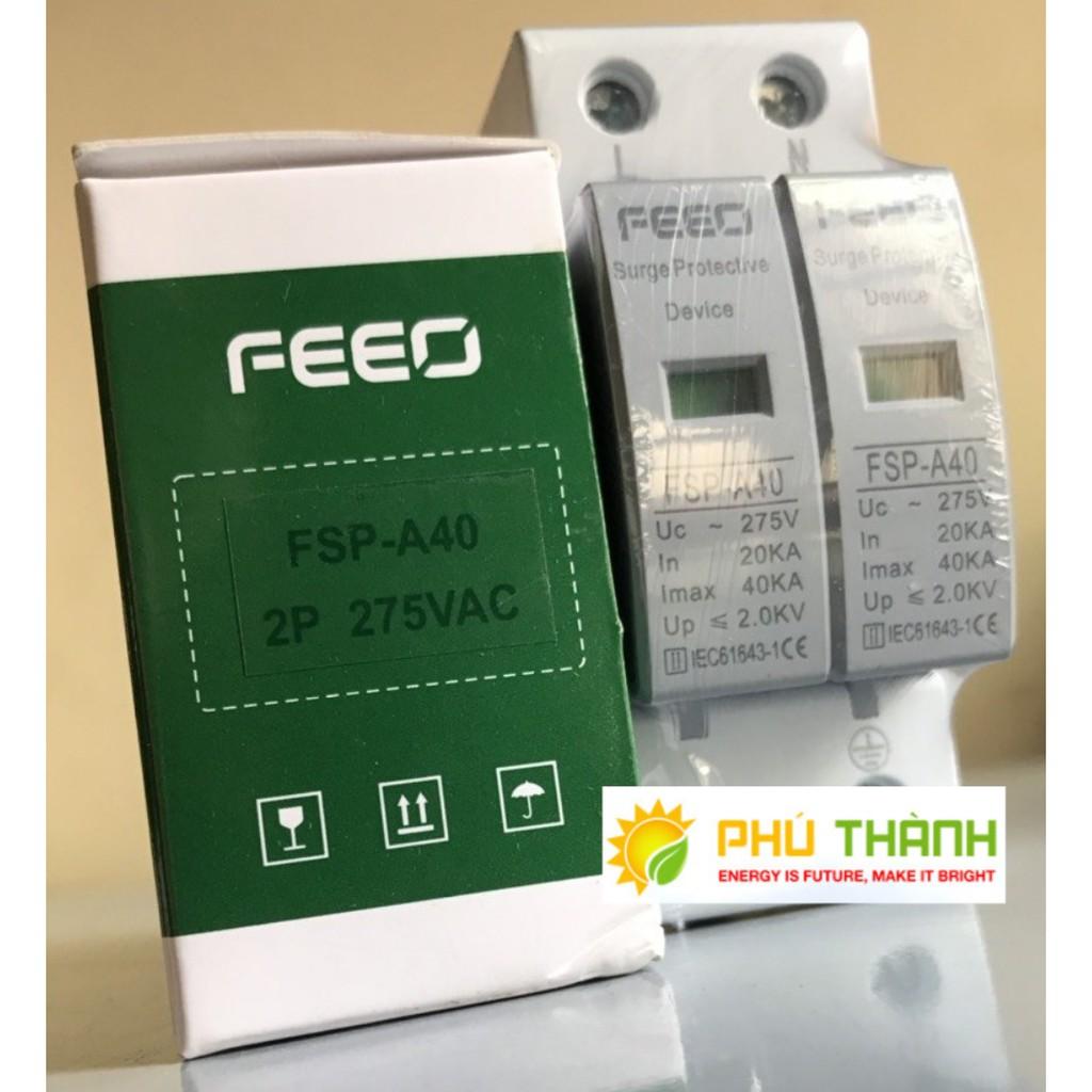 Thiết bị chống sét nguồn AC 275V FEEO cho hệ thống điện dân dụng, điện năng lượng mặt trời - Hàng Chính hãng