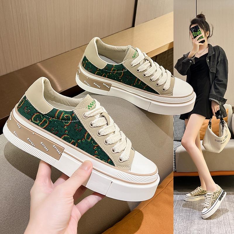 Giày thể thao nữ GD01, giày sneaker nữ hàng loại 1 bản thêu hottrend 2022