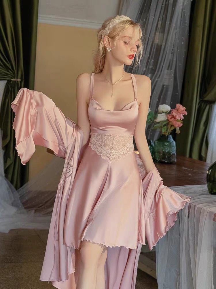 Váy Ngủ Hai Dây Suông Nữ Tính (Không kèm áo choàng) - B.Lingerie