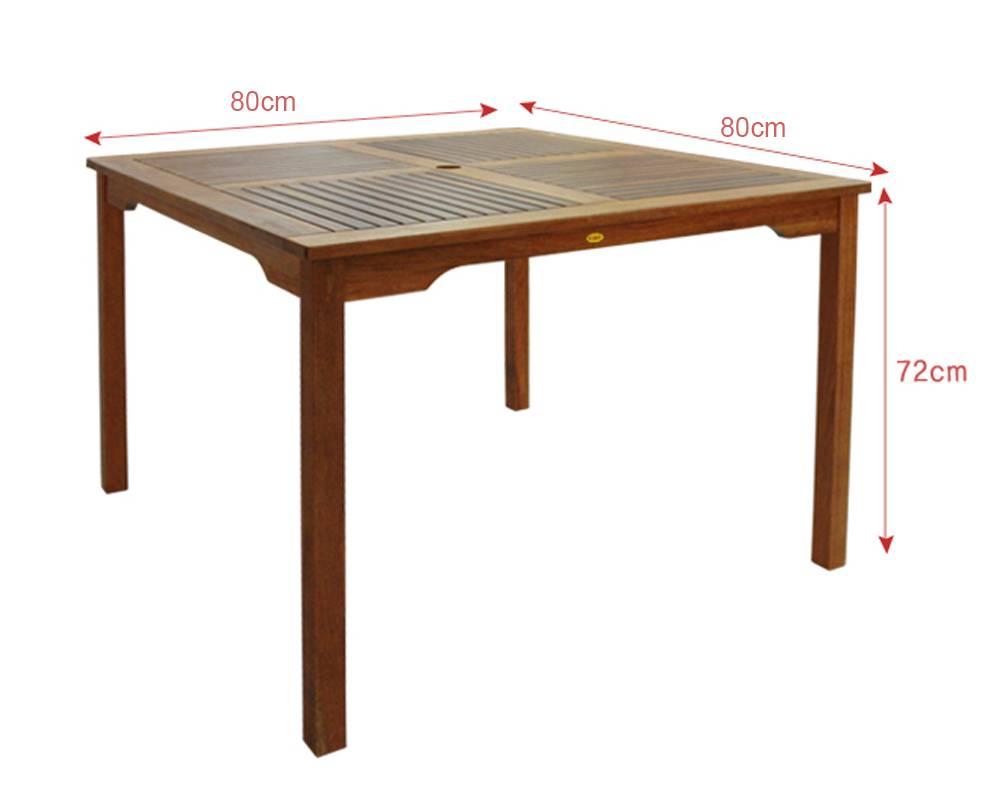 Bàn Vuông Kalimantan 80Cm IBIE NT3014 - Nâu