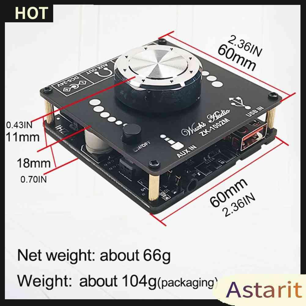 Bảng Mạch Khuếch Đại Âm Thanh Kỹ Thuật Số ZK-1002M 2x100W Kết Nối Bluetooth