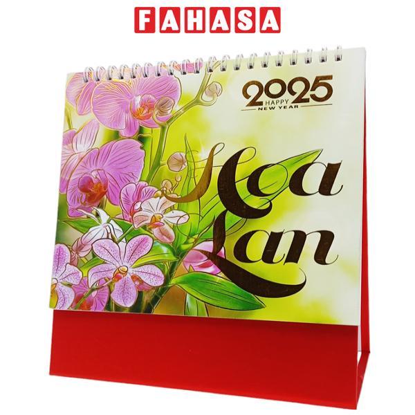 Lịch Bàn Chữ A 2025 - Hoa Lan - AB-L04-LBA