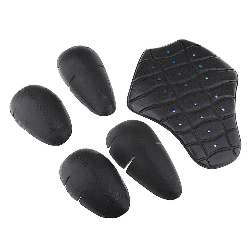 Outdoor Motocross Shoulder Knee Back Pads Detachable Insert Armour Gear