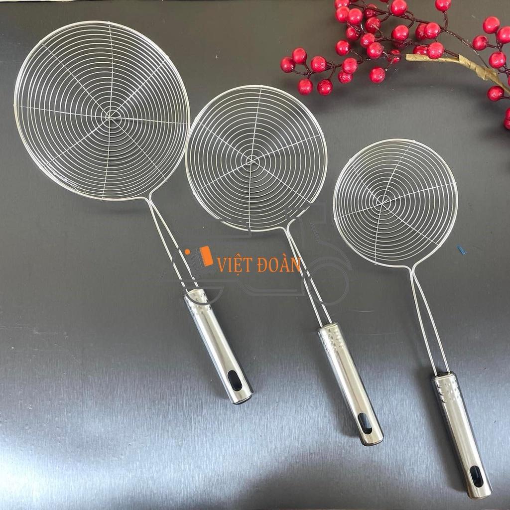 VỢT VỚT XƯƠNG, VỚT TRÂN CHÂU, VỢT CHIÊN THỰC PHẨM - inox chắc chắn.. Nhiều size. Dụng cụ làm bánh, nấu ăn