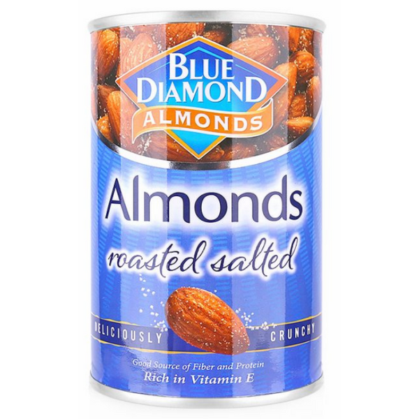 Hạnh nhân BLUE DIAMOND - Vị muối Roasted Salted - lon 130g