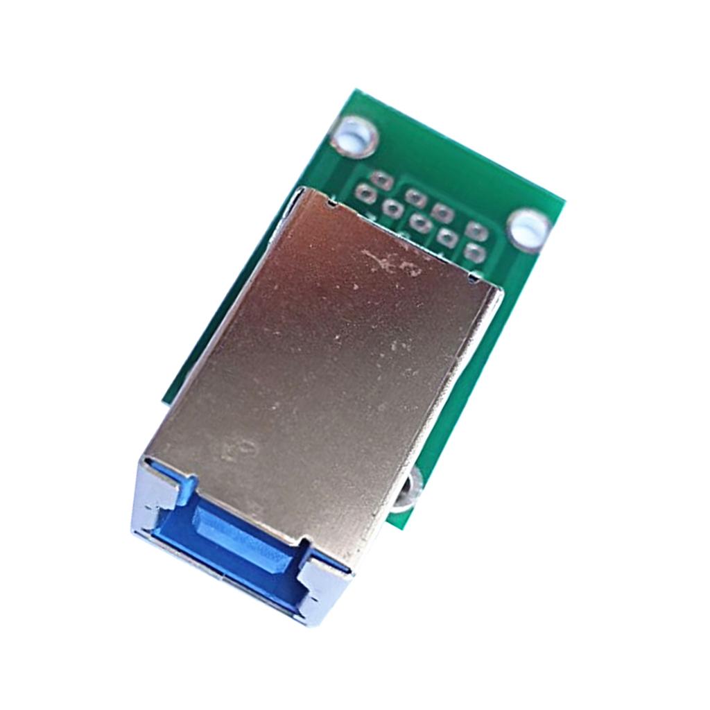 USB3.0 Type B Female Socket Breakout Board Adapter Plate Test 2.54 Pitch