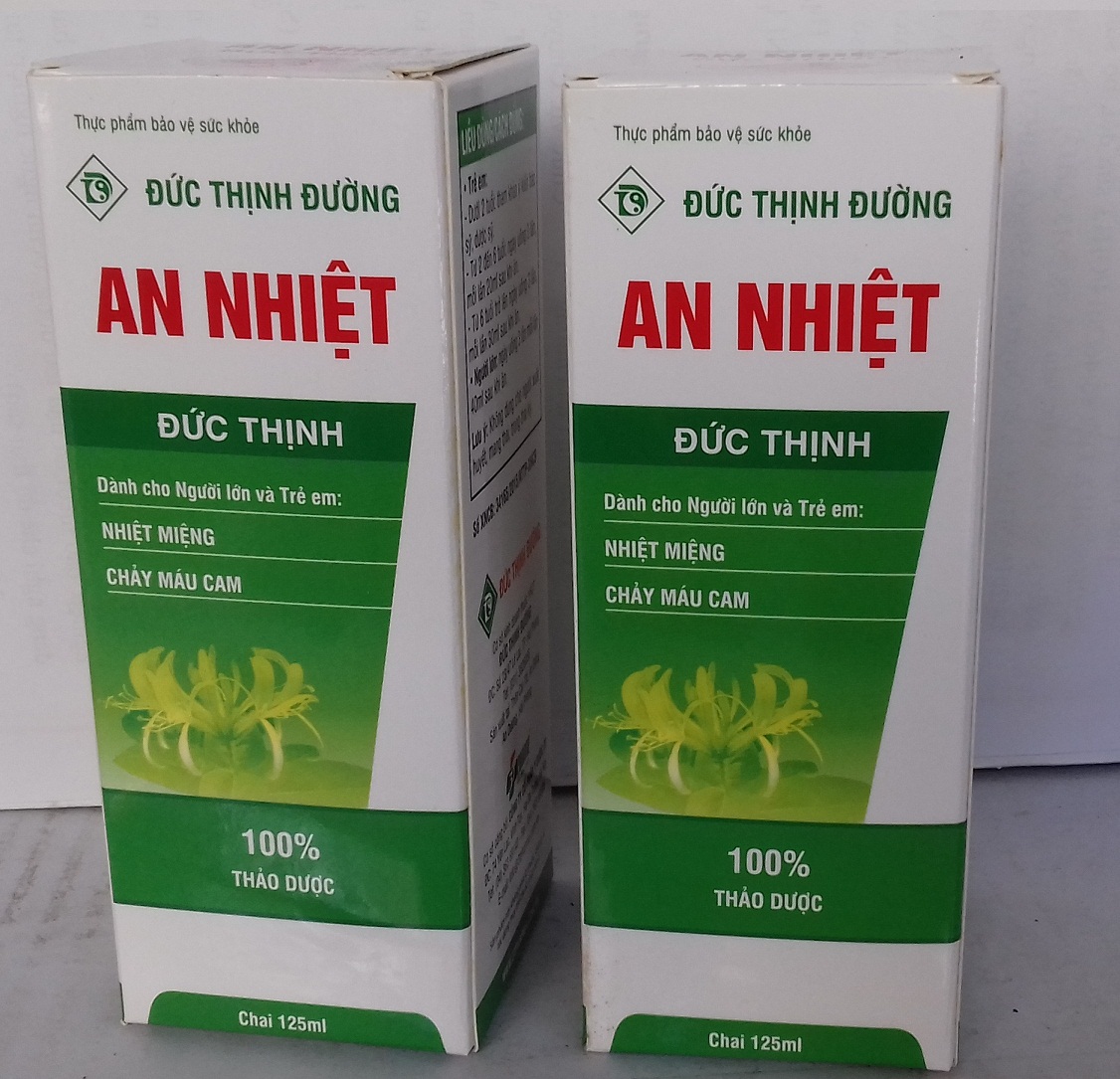 Siro An nhiệt Đức Thịnh dành cho người bị nhiệt miệng, chảy máu cam, nóng trong