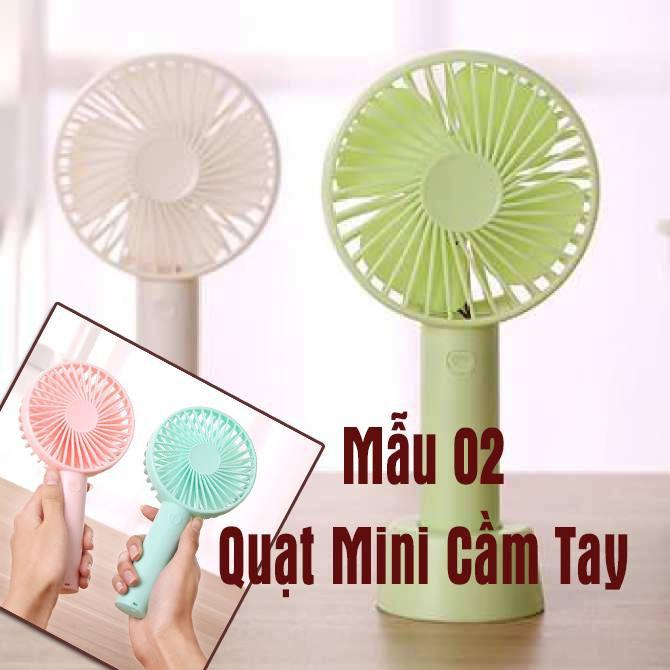 Quạt Tích Điện Để Bàn Mini Phun Sương