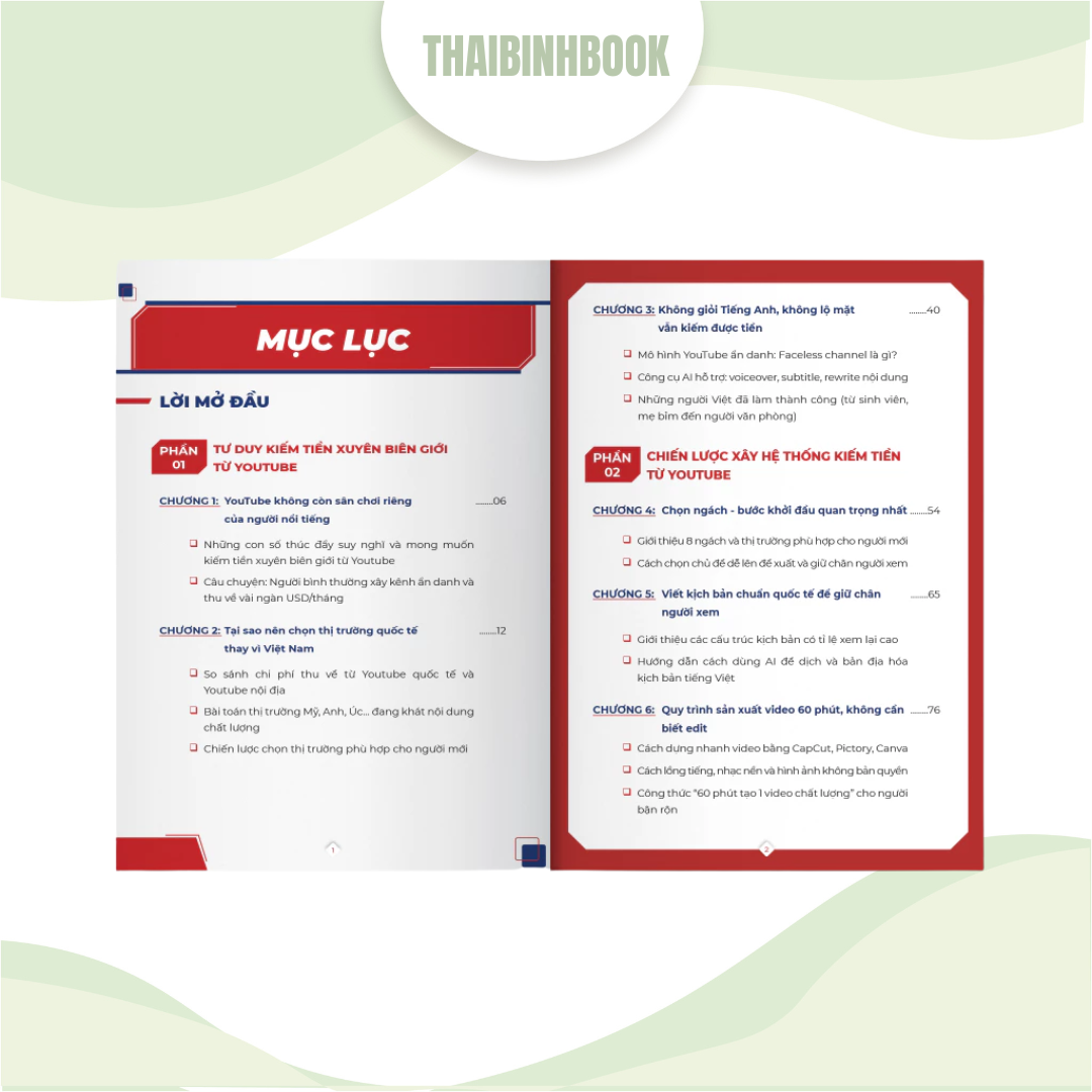 Sách - Kiếm tiền xuyên biên giới từ Youtube - Hướng dẫn + kinh nghiệm thực chiến