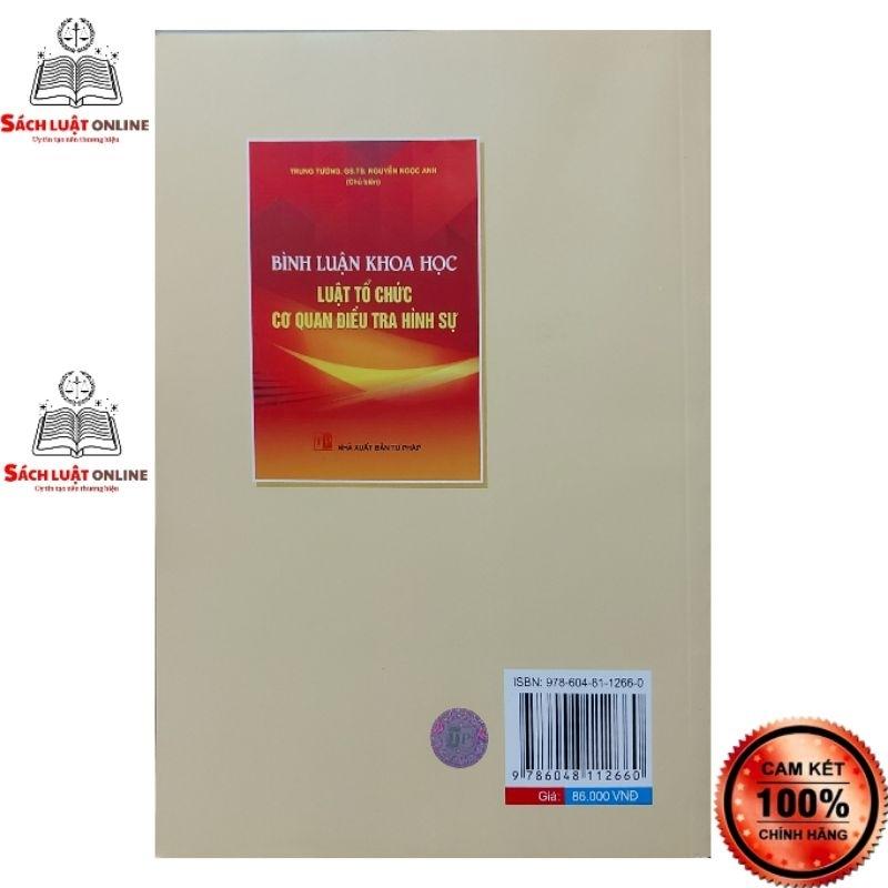 Sách - Bình luận khoa học luật tổ chức cơ quan điều tra hình sự