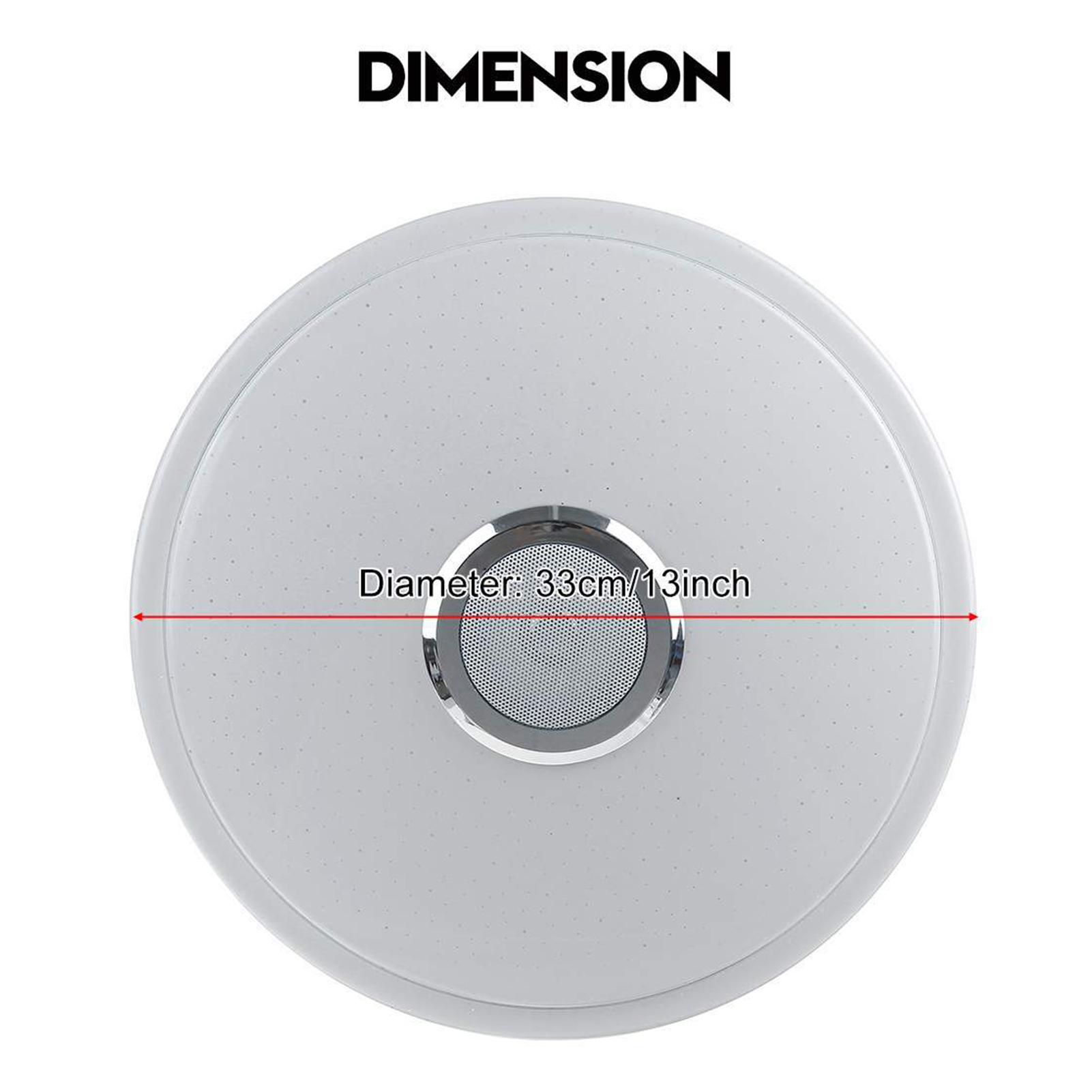 Đèn trần wifi, kết nối bluetooth, điều khiển từ xa, phát sáng nhiều màu, ích hợp loa chất lượng cao, chất lượng âm sắc vượt trội, tinh tế.