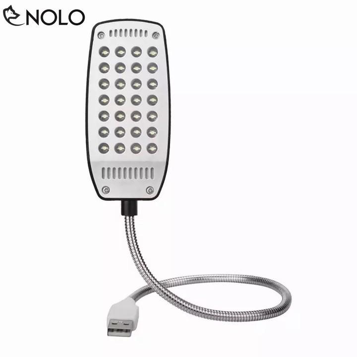 Đèn Led 28 Bóng Siêu Sáng Để Bàn Nguồn USB Thân Hợp Kim Uốn Dẻo .