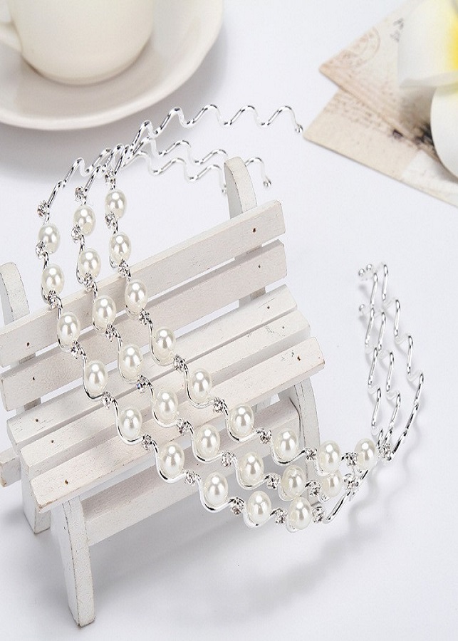 Set 2 Kiểu Băng Đô Ngọc Trai Hàn Quốc Thời Trang