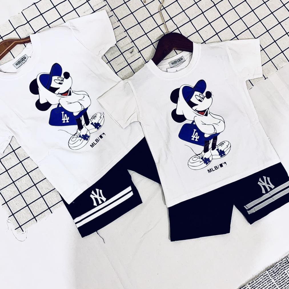 Sét Đồ, Bộ Quần Áo Cộc Tay Hình Chuột Micky