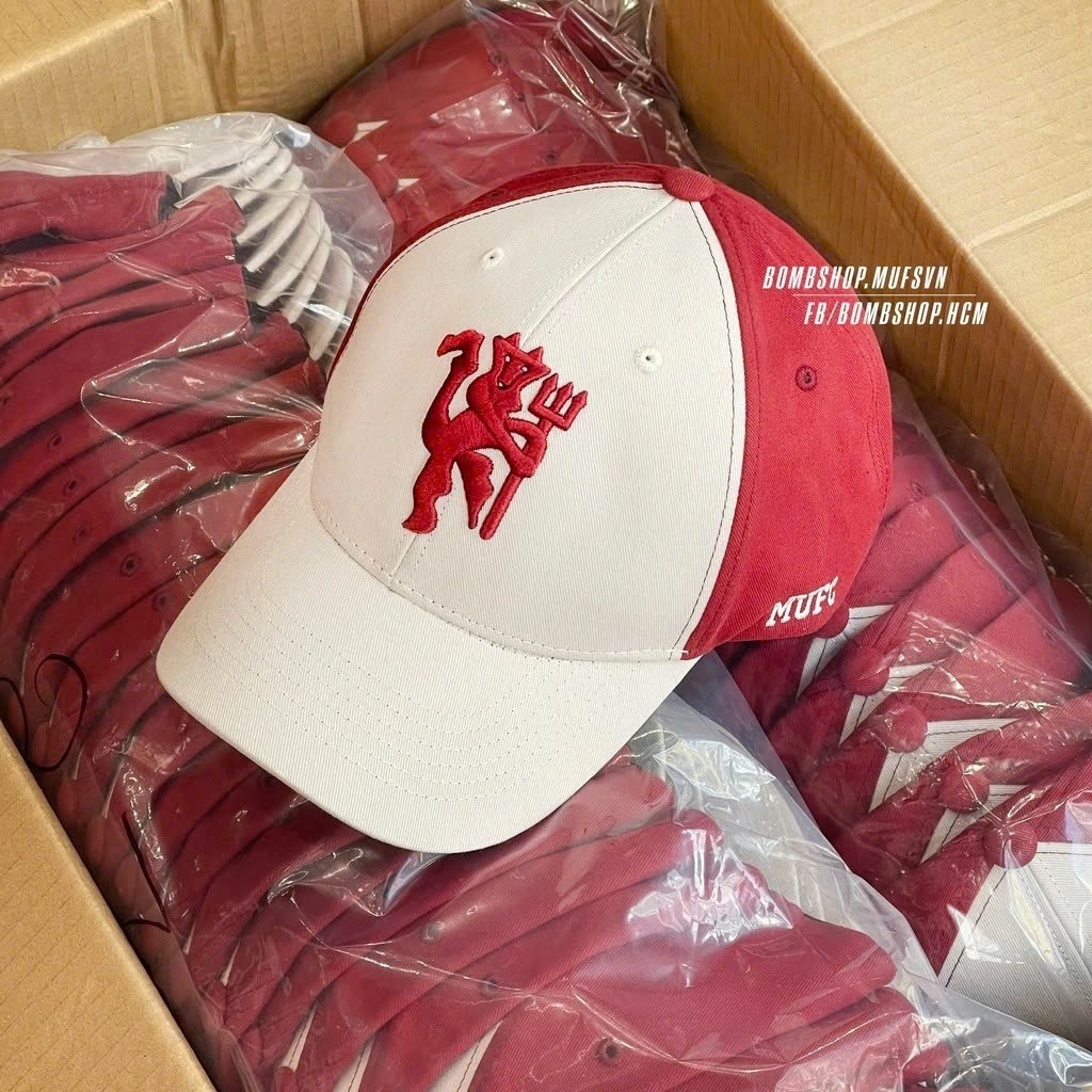 (Hàng VNXK) Nón kết, Mũ lưỡi trai CLB Manchester United Logo Thêu nổi cao cấp (Ảnh thật)