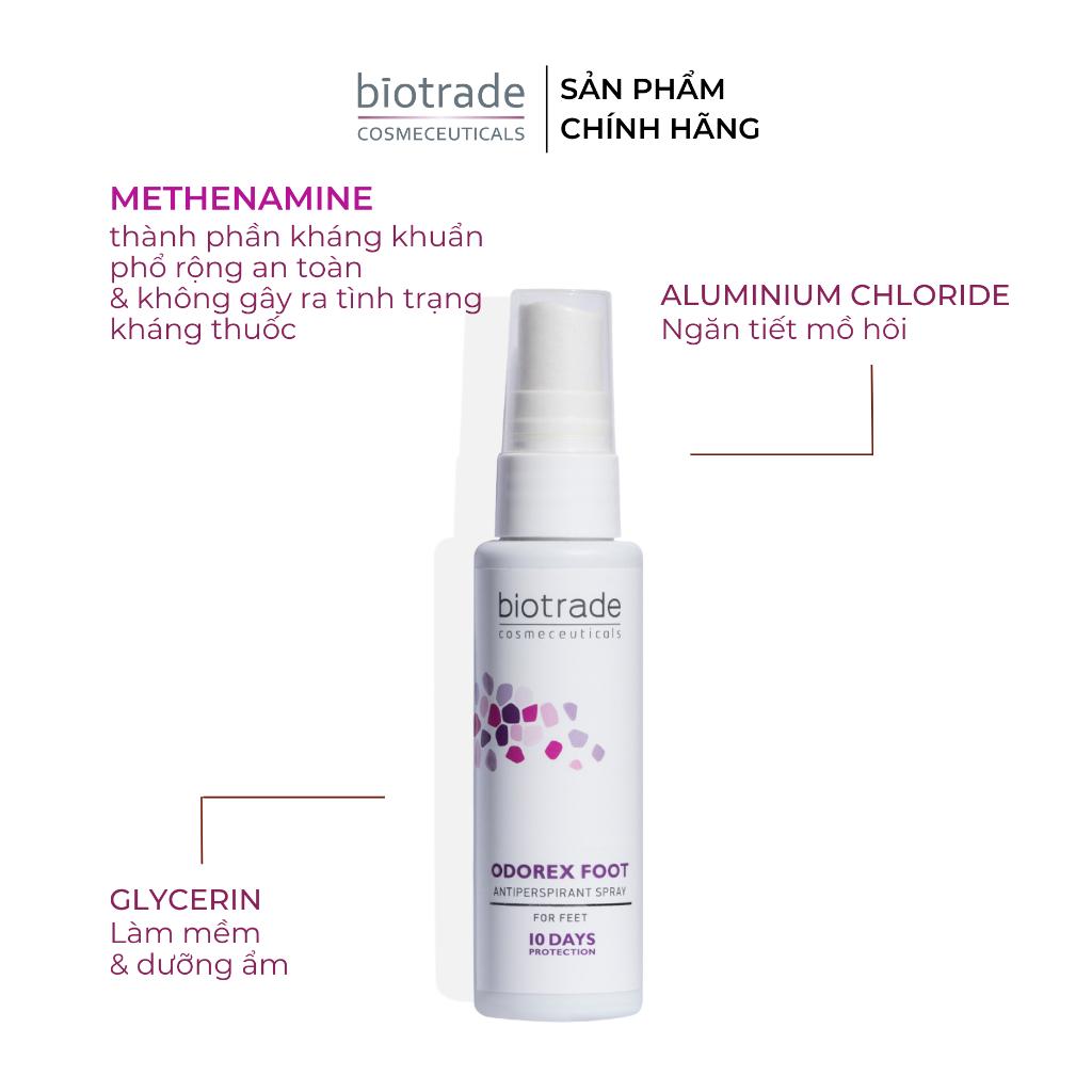 Xịt khử mùi, mồ hôi chân Biotrade Odorex Foot Antiperspirant Spray 40ml