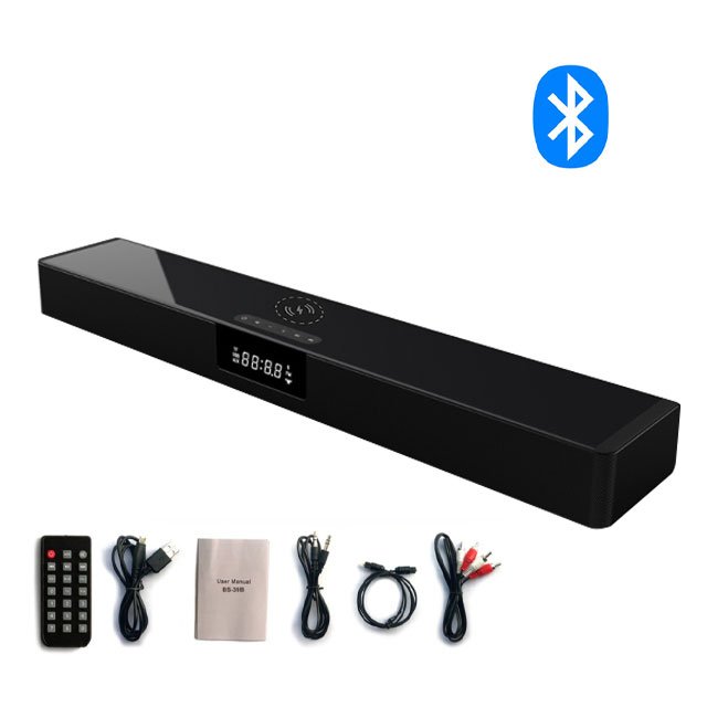 Loa Thanh  Vi Tính Tivi  BS-39 Bluetooth Soundbar Siêu Trầm 20w - Có Sạc Nhanh Không Dây, Có Remote