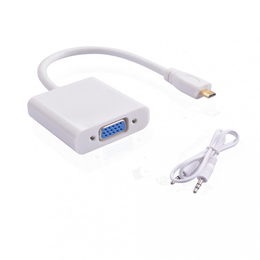 Cáp chuyển đổi Micro HDMI sang VGA có AV