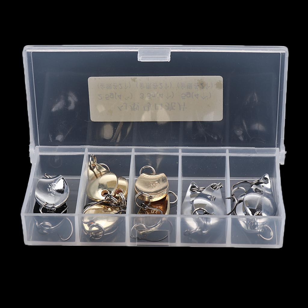 Hard Fishing Lure Metal Spinner Spoon Baits Sequins Baits With Single Hook