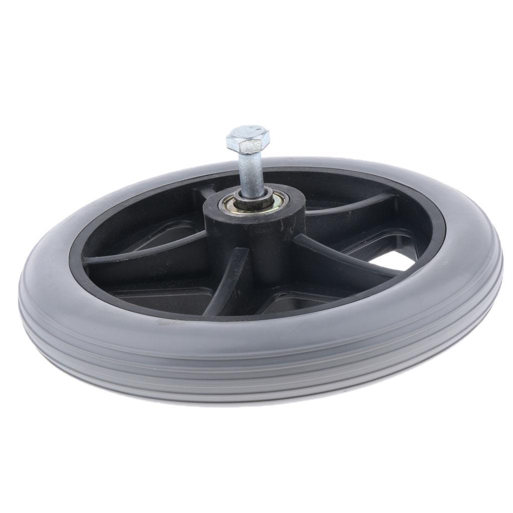 2pcs Manual Wheelchair Front Castor Wheels Replacement Part 5 Spokes 6 inch