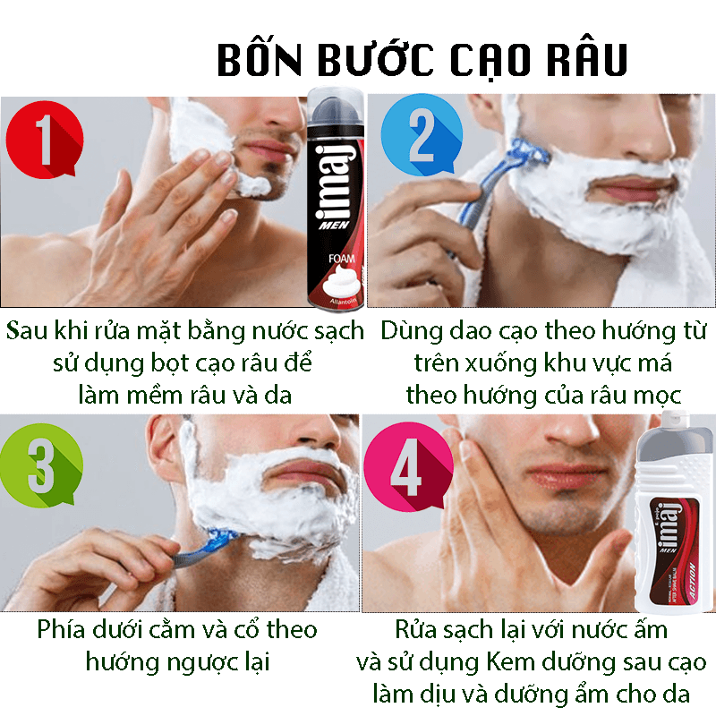 Bọt Cạo Râu imaj Shaving Foam 200ml - Hàng Chính Hãng